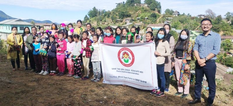 Free knitting training for adolescent girls under the flagship of Beti Bachao Beti Padhao which was held for three days for adolescent girls in Tening town, concluded on November 28. The knitting instructors were Bino Chewang, Phiulule and Angaule. The formal programme was organised with short speech delivered by Tumben P Tsanglao, Extra Assistant Commissioner. The programme was presided by Champhung, president of Tening Town Women Welfare Organisation. (DIPR Photo)